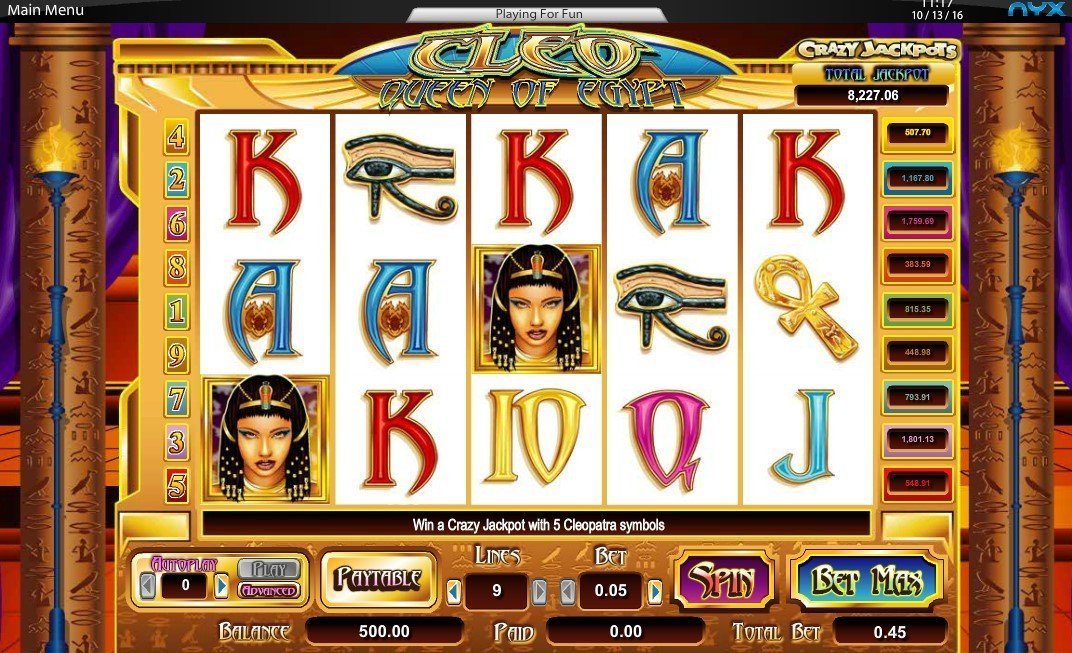 Cleo Queen Of Egypt Slot Review
