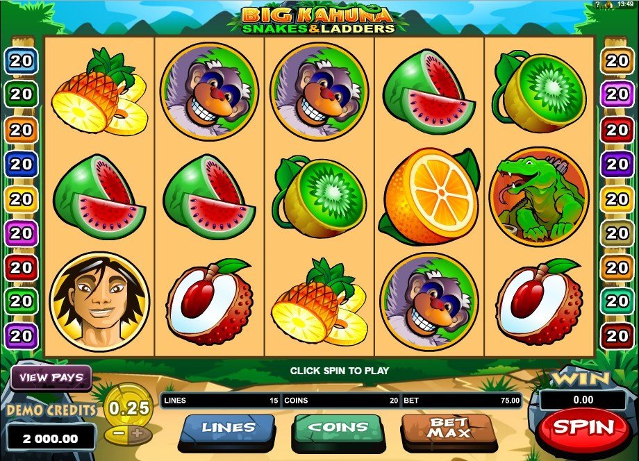Big Kahuna Snakes Ladders Slot Review