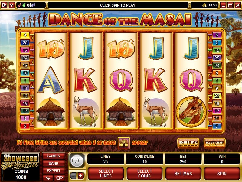 Dance Of The Masai Slot Review
