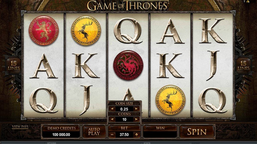 Game Of Thrones 15 Paylines Slot Review