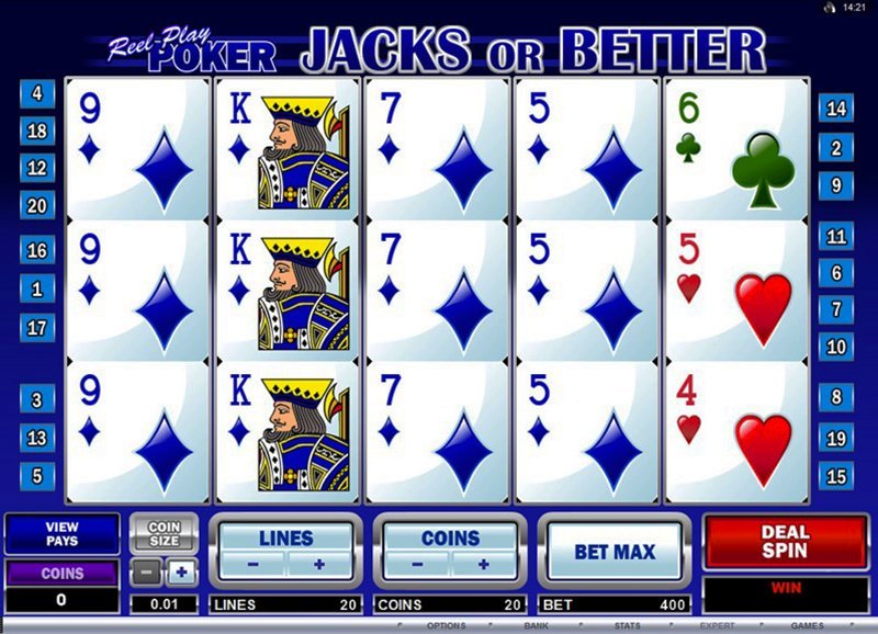 Reel Play Poker Jacks Or Better Slot Review