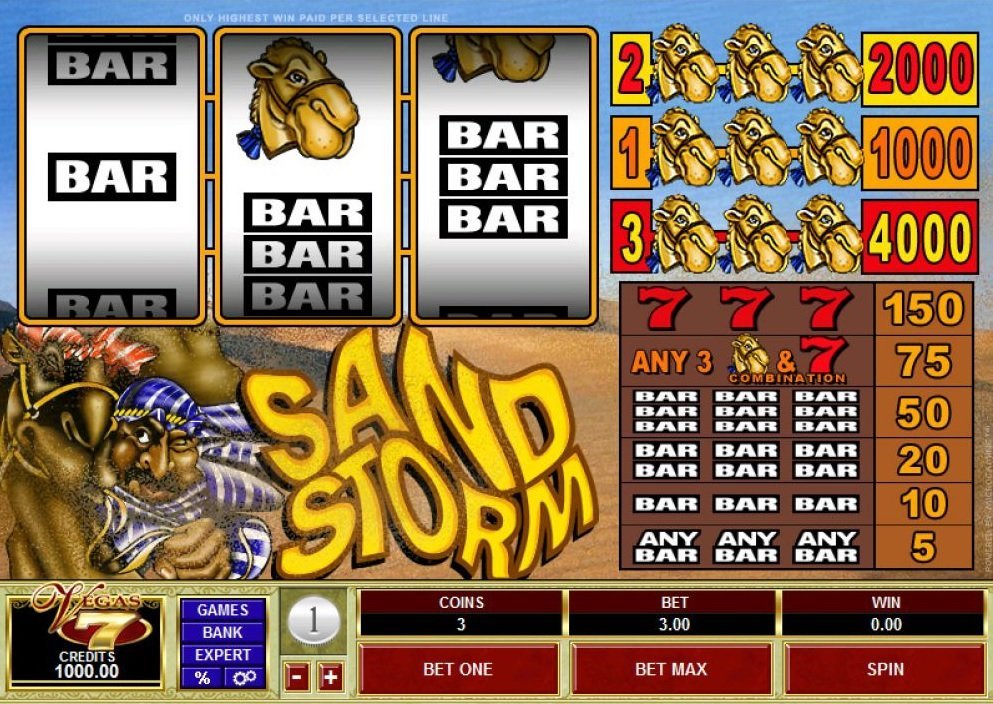 Sand Storm Slot Review